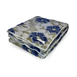 Plaid lana cotta Sofia Blu