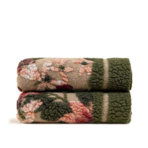Plaid lana cotta Greenery Panna