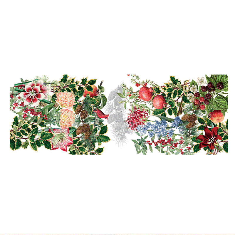 striscia-da-tavola-natalia-la-botttega-di-casa striscia da tavola con fiori e frutta