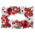 Tovaglia di lino Anemoni