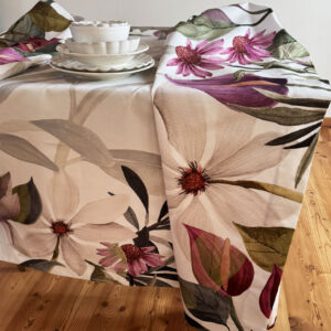 Tovaglia di cotone antimacchia Floralia