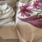 tovaglia di cotone con fiori