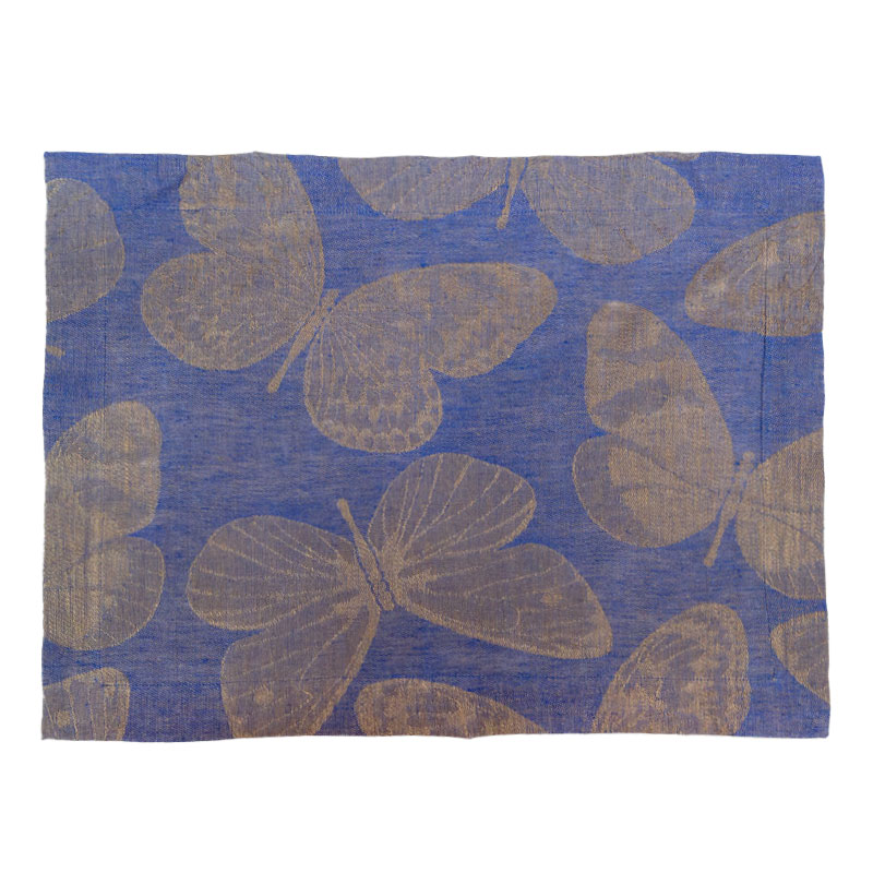 tovaglietta-lino-fauna-blu-reale-la-bottega-di-casa tovaglietta con farfalle