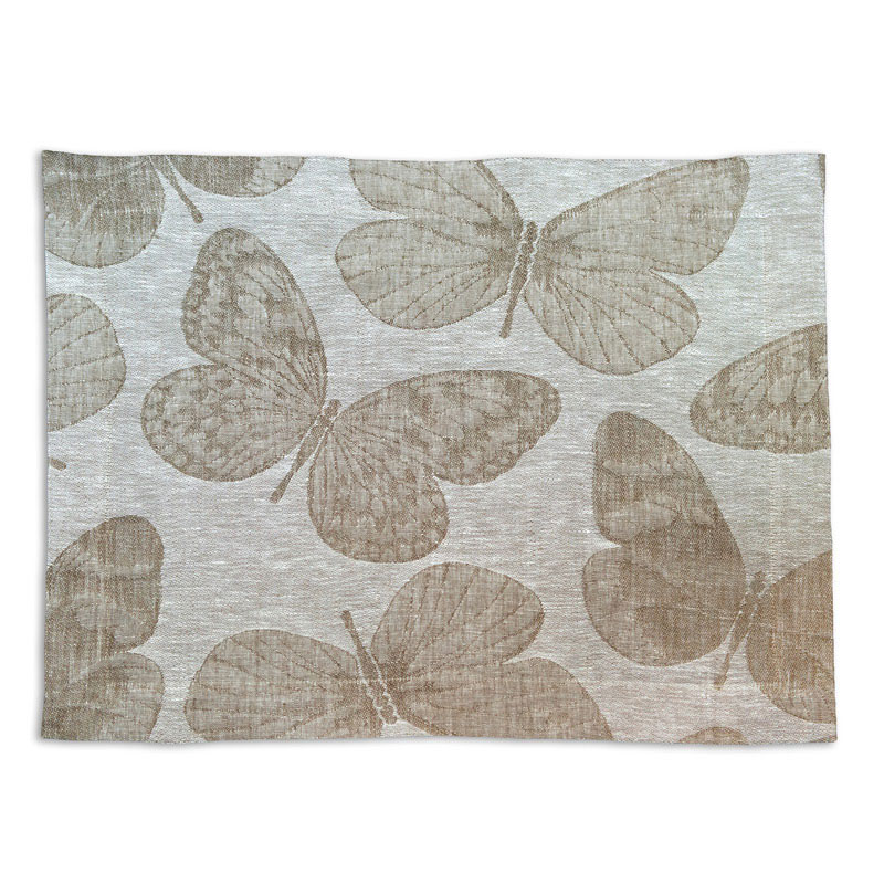 tovaglietta-lino-fauna-crema-la-bottega-di-casa tovaglietta di lino con disegni di farfalle